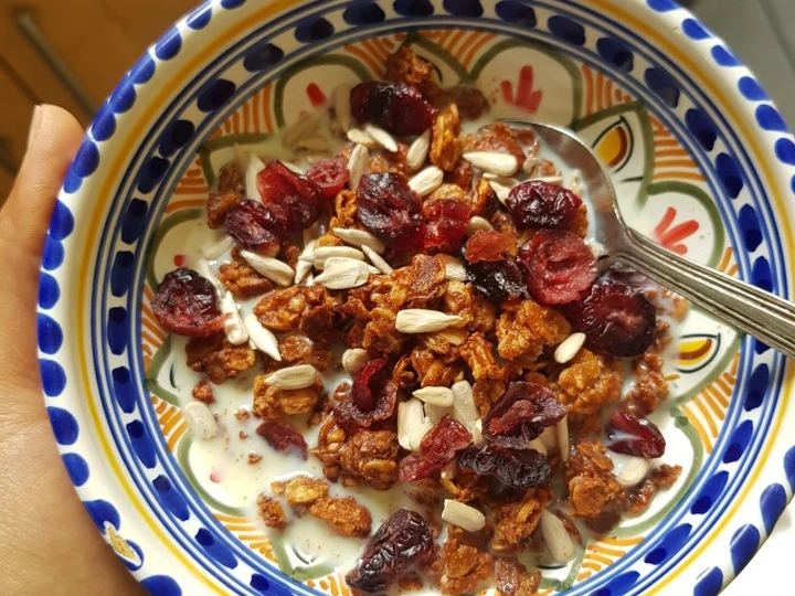 Easy Steps Make Recipes Peanut butter granola the Delicious So Delicious.