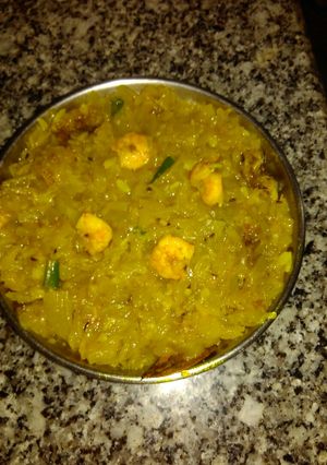 A picture of Lau chingri (bottle gourd prawn).