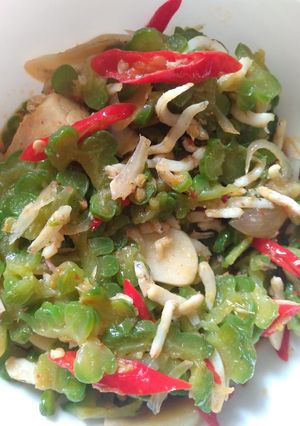 Foto resep Tumis Pare ikan teri