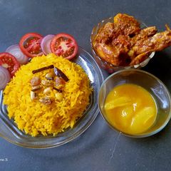 A picture of Basanti Pulao.