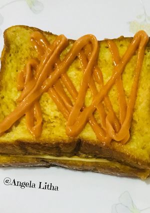 Foto resep Roti panggang telur keju, praktis dan cepat