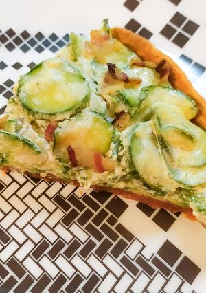 Foto di Quiche rossa alle zucchine