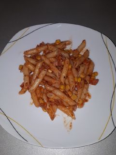 Paradicsomos sonkás penne recept fotója