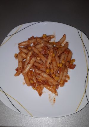 Paradicsomos sonkás penne recept fotója
