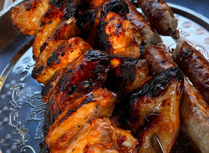 Фото Курячі крила на мангалі 🍗🥫.