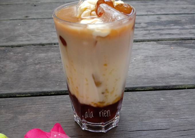 Yuk intip, Resep buat Boba Milk Coffe with Cream Cheese yang nikmat