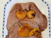 Una foto de melocoton nectarina