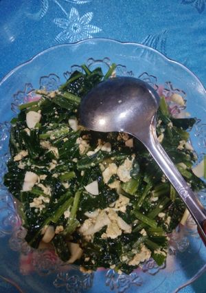 Foto resep Ca sawi plus telur orak-arik