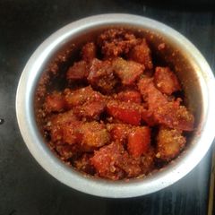 A picture of Instant tomato pickle.