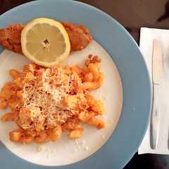 A picture of Makaroni Telur.