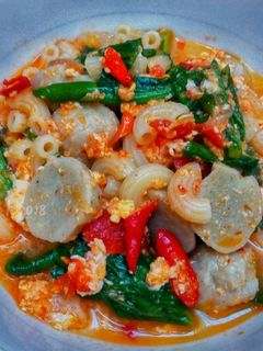 Foto resep Seblak Makaroni Bakso (Kuah Pedas)