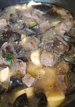 Foto resep Sup Tofu Daging Jamur