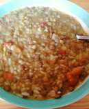 Lentejas con arroz y zapallo