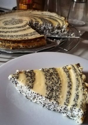 Mákos zebratorta cukor és gluténmentesen recept fotója