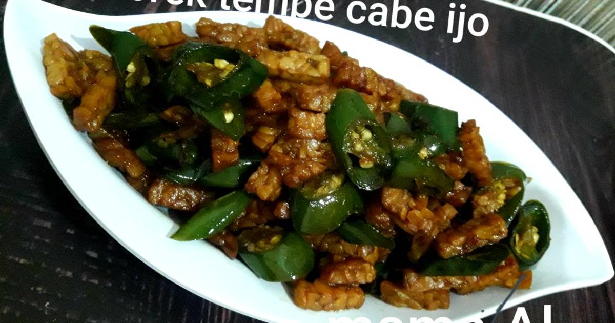  Resep  Orek tempe  cabe  ijo  oleh Mama AL Putri Rahayu 