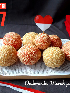 Foto resep Onde-onde Merah Putih