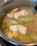 午柳魚絲瓜豆腐湯