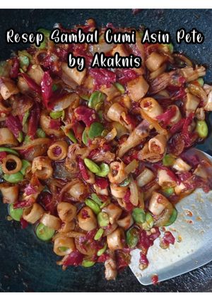 Foto resep Resep Sambal Cumi Asin Pete