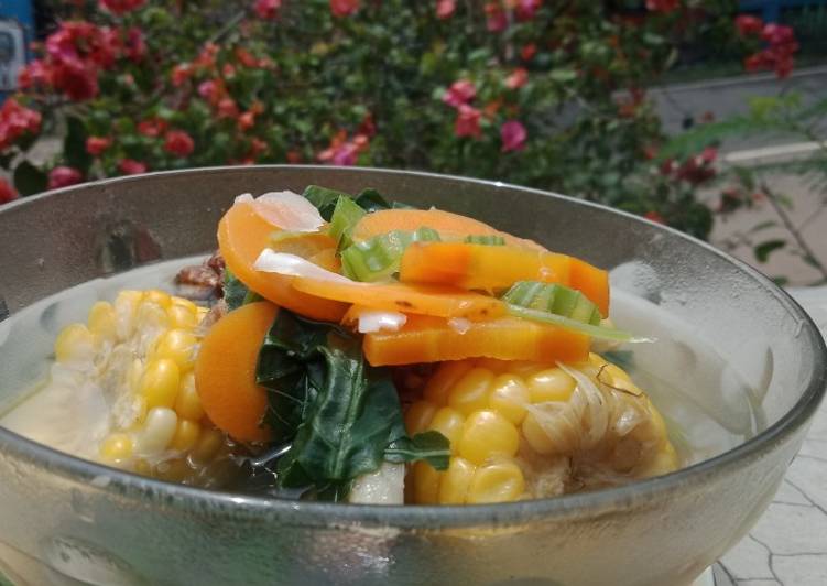 Cara Mudah saat makan malamBening bayam jagung