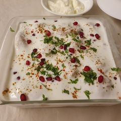 A picture of Dahi wada.