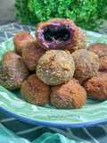 Bola Ubi Ungu Isi Cokelat