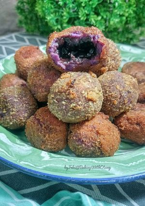 Foto resep Bola Ubi Ungu Isi Cokelat