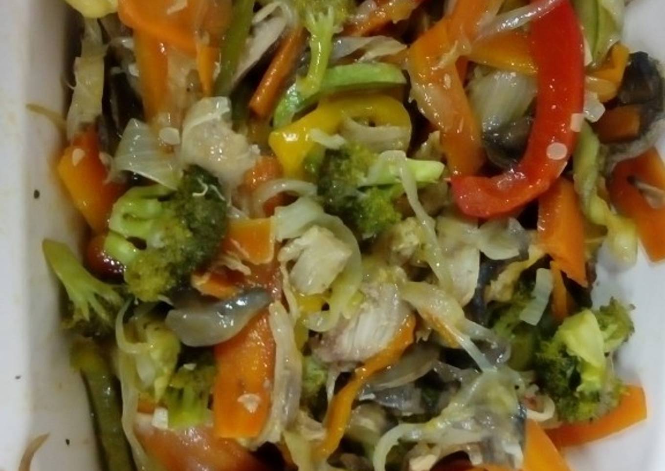 Chop suey con pollo