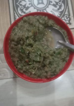 A picture of Pudina chutney.