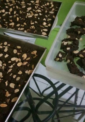 Foto resep Brownies almond cookies