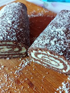 Kókusztekercs recept fotója