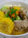 Canh xương hầm khoai tây 🥔 cà rốt 🥕,bắp mỹ 🌽