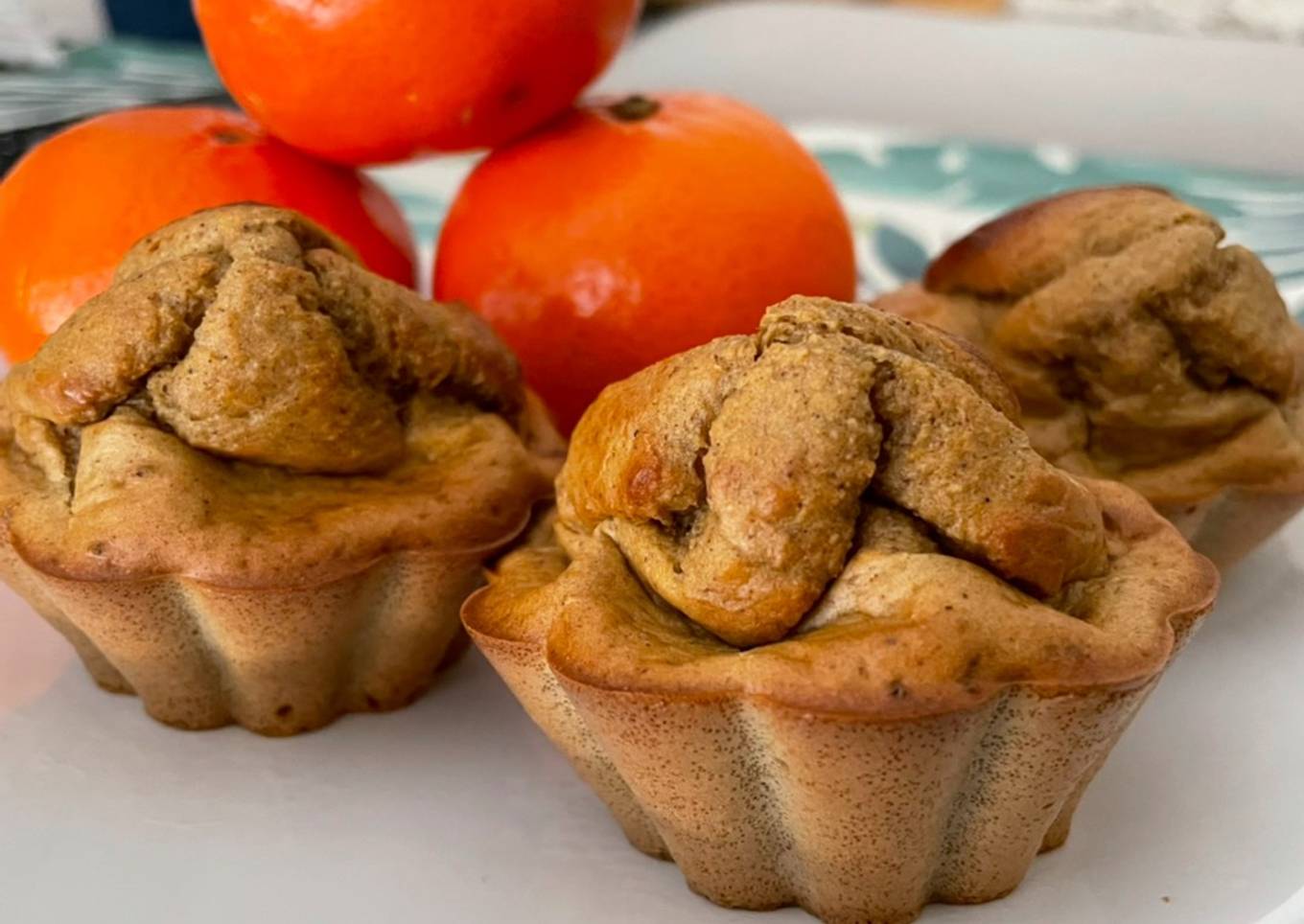 Muffins saludables de mandarina 🍊