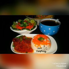 A picture of Carrot rice with sauce by salma.s.Adam.