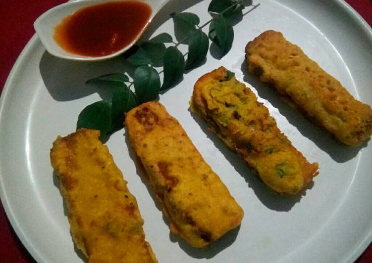 Bread stick garlic fritters