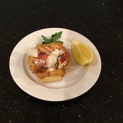 A picture of Lobster Filled Puff Pastry.