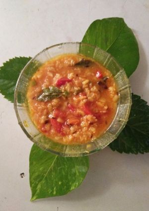A picture of Masala Moong daal.