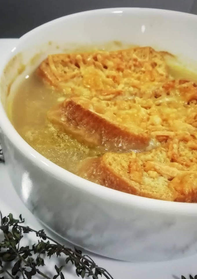 Una foto de Sopa de cebolla