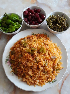 عکسی از دستور لوبیا پلو