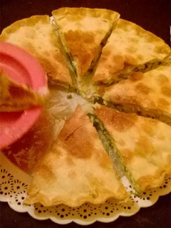 Una foto de Tarta de zapallitos verdes