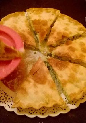 Una foto de Tarta de zapallitos verdes