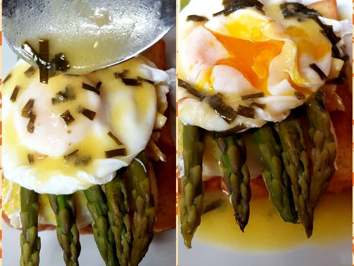 Easy Ways Make Recipes My Asparagus &amp;amp; Smoked Haddock + Poached Egg on BriocheToasted.😘 the Delicious Can Pamper Your Tongue.
