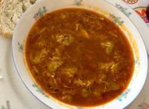 Una foto de Sopa de rape al estilo Cafetín de Lastres