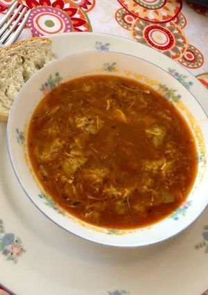 Una foto de Sopa de rape al estilo Cafetín de Lastres