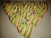 Una foto de glaseado para decorar galleta