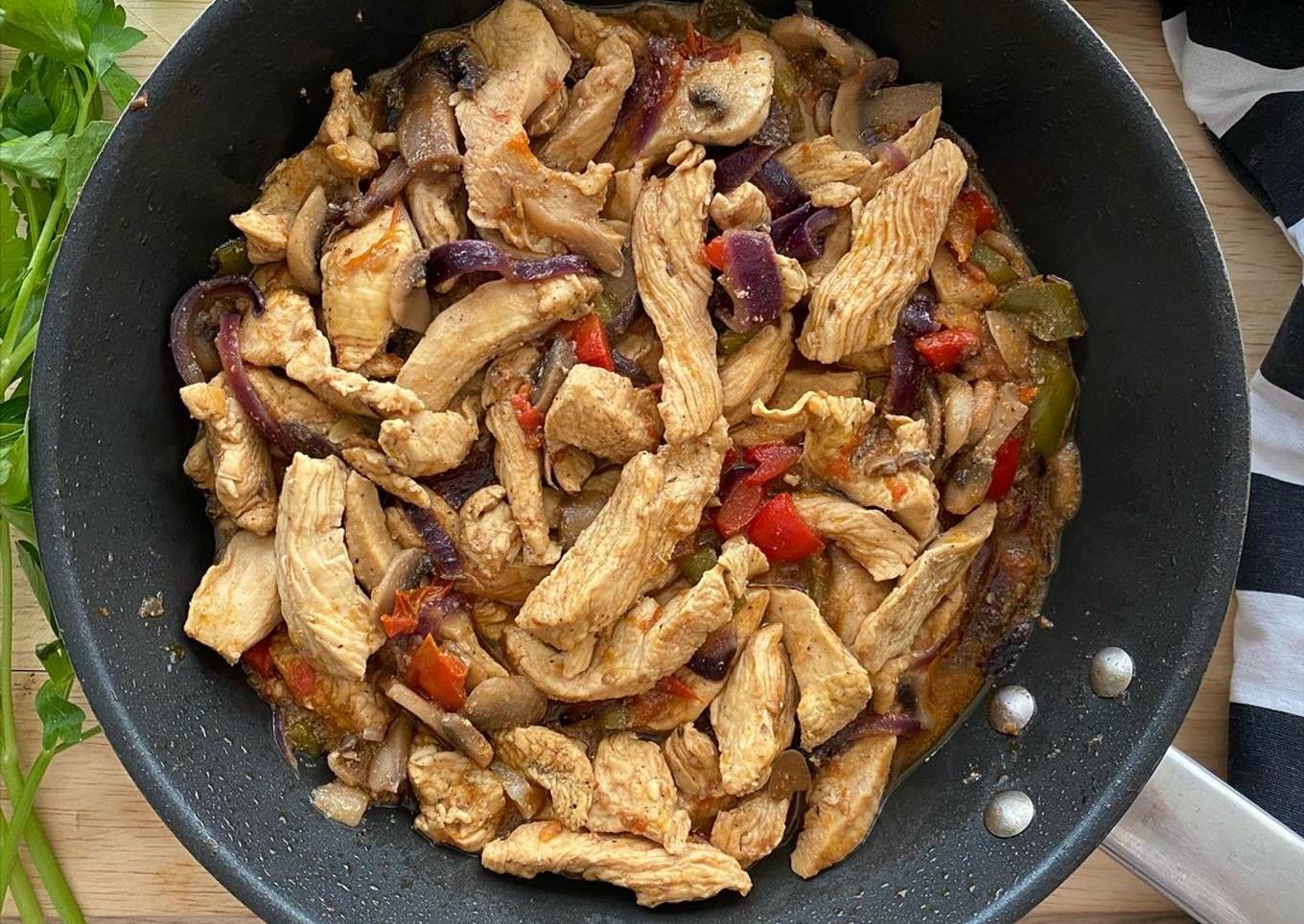 Tiras de pollo especiadas