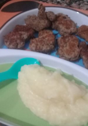 Una foto de Hamburguesas De lentejas 2 en uno para bebes y grandes