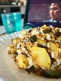 Insalata di riso con lenticchie e zucchine