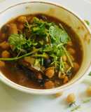 Watermelon rind Kabuli Chana masala curry