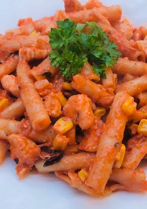 Mexikói csirkés tészta recept fotója