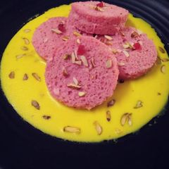 Rose & Saffron Bread Rasmalai ♥️ A picture of Rose & Saffron Bread Rasmalai ♥️.